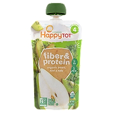 Happy Tot Stage 4 Fiber & Protein - Pears Kiwi & Kale, 4 Ounce