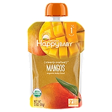 Happy Baby Organics Clearly Crafted Stage 1 Mangos Pouch 3.5 oz UNIT