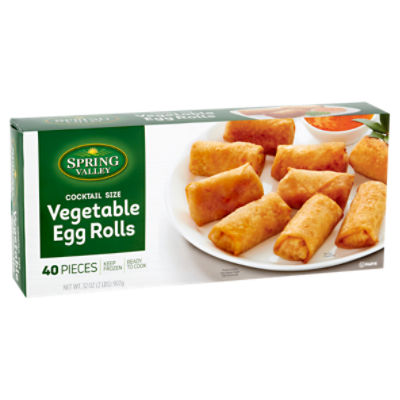 Spring Valley Cocktail Size Vegetable Egg Rolls, 40 count, 32 oz