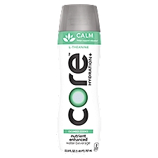 CORE Hydration+ Calm, Cucumber Essence Nutrient Enhanced Water with L-Theanine, 23.9 Fl Oz Bottle