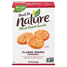 Back to Nature Classic Round Crackers, 8.5 oz, 8.5 Ounce