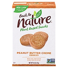 Back to Nature Peanut Butter Creme Cookies, 9.6 oz