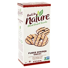Back to Nature Plant Based Snacks Fudge Striped Cookies, 8.5 oz