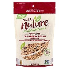 Back to Nature Gluten Free Cranberry Pecan, Granola, 11 Ounce