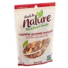 Back to Nature Cashew Almond Pistacho, Plant Based Snacks, 9 Ounce