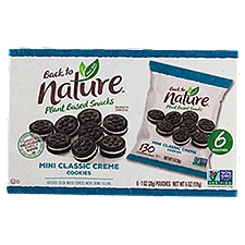Back to Nature Cookies, Mini Classic Creme, 6 Ounce