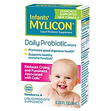 Mylicon Drops, Infants' Daily Probiotic Newborns +, 0.28 Fluid ounce