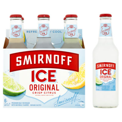 Smirnoff Ice Original Crisp Citrus Premium Malt Beverage, 6 count, 11.2 fl oz