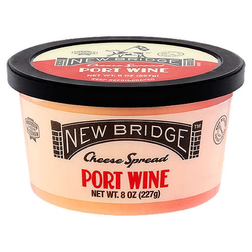 New Bridge Port Wine Cheese Spread, 8 oz