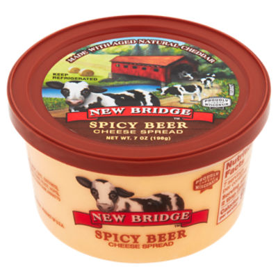 New Bridge Spicy Beer Cheese Spread, 7 oz