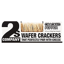 2s Company Cracked Pepper Wafer Crackers, 3.5 oz