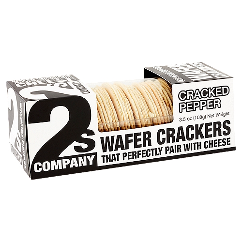 2s Company Cracked Pepper Wafer Crackers, 3.5 oz
Wafer Crackers that Perfectly Pair with Cheese