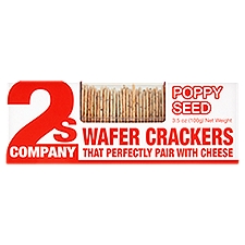 2S Company Poppy Seed Wafer Crackers, 3.5 oz