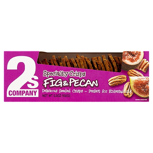 2s Company Fig & Pecan Specialty Crisps, 5.3 oz