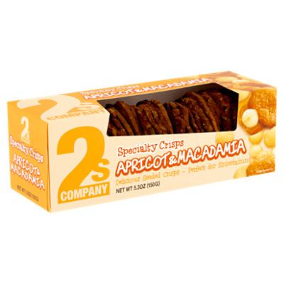 2s Company Apricot & Macadamia Specialty Crisps, 5.3 oz - Fairway
