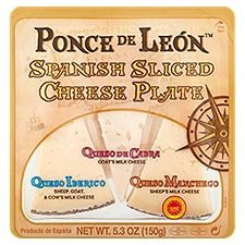 Ponce de Leon Spanish Sliced Cheese Plate, 5.3 oz