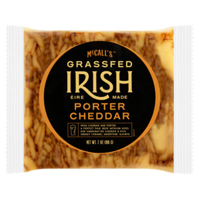 McCall's Grassfed Irish Porter Cheddar Cheese, 7 oz