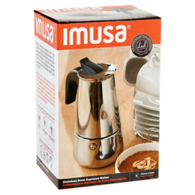 Imusa 4 Cup Stainless Steel Espresso Maker