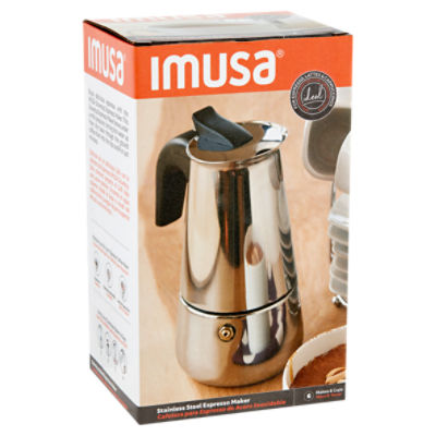 Imusa 6 Cup Stainless Steel Espresso Maker