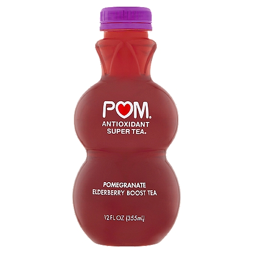 Pom Antioxidant Super Tea Pomegranate Elderberry Boost Tea, 12 fl oz
A refreshing, tangy trio that combines the antioxidant power of pomegranate and elderberry with a boost of black tea.