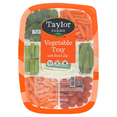 Taylor Farms Vegetable Tray with Ranch Dip, 40 oz