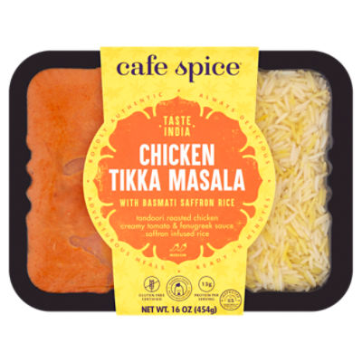 Cafe Spice Chicken Tikka Masala with Basmati Saffron Rice, 16 oz