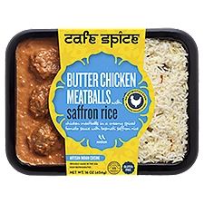 Cafe Spice Butter Chicken Meatballs with Saffron Rice, 16 oz