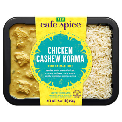 Cafe Spice Chicken Cashew Korma with Basmati Rice, 16 oz