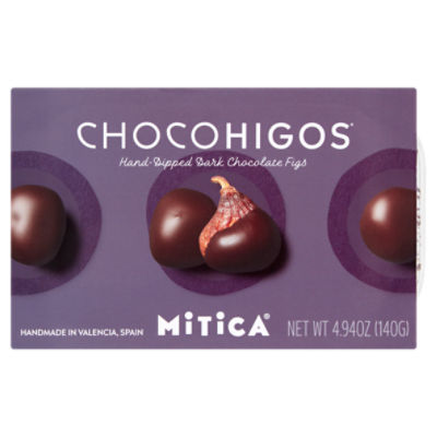 Mitica ChocoHigos Hand-Dipped Dark Chocolate Figs, 4.94 oz