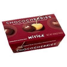 Mitica Chococherries Hand-Dipped Dark Chocolate Candied Cherries, 4.94 oz