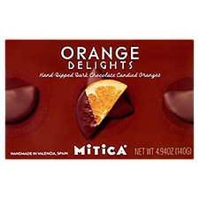 Mitica Orange Delights - Chocolate Candied Orange Slices, 4.9 oz