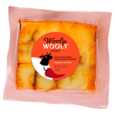 Wooly Wooly Diablo Spicy Semi-Firm Sheep's Milk Cheese, 5.29 oz
