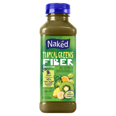 Naked Tropical Greens Fiber Smoothie, 15.2 fl oz
