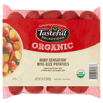 Tasteful Selections Organic Ruby Sensation Bite Size Potatoes 24 Oz Shoprite 6195