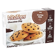 VitaTops Chocolate Chip Muffin Tops, 2 oz, 4 count