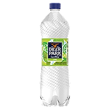 Deer Park Sparkling Water, Zesty Lime, 33.8 oz. Bottle