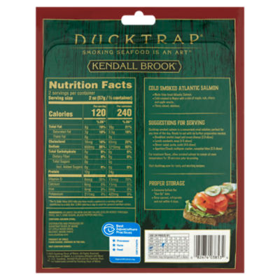 Ducktrap Kendall Brook Traditional Cold Smoked Atlantic Salmon, 4