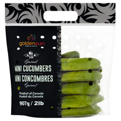 Golden Sun Gourmet Mini Cucumbers, 2 lb, 2 Pound