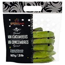 Golden Sun Cucumbers, Gourmet Mini, 2 Pound