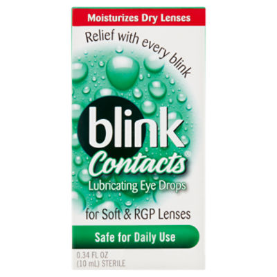 Blink Contacts Lubricating Eye Drops, 0.34 fl oz, 0.3 Fluid ounce