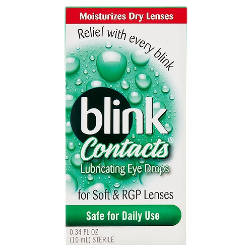 Blink Contacts Lubricating Eye Drops, 0.34 fl oz