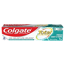 Colgate Total Fresh Mint Stripe Toothpaste, Mint Gel Toothpaste, 5.1 oz Tube