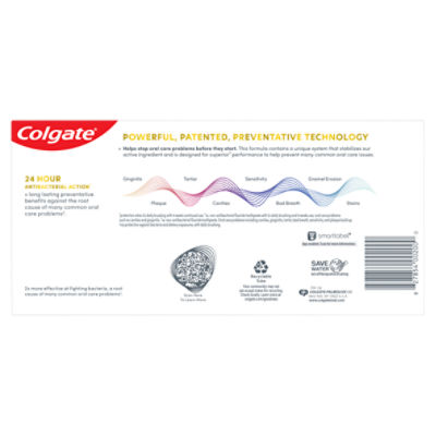 Colgate Total Active Prevention Whitening + Charcoal Toothpaste Value Pack, 5.1 oz, 2 count