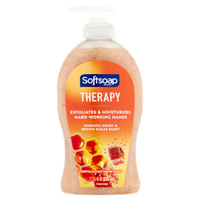 Softsoap Therapy Warming Honey & Brown Sugar Scent Exfoliating