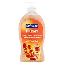 Softsoap Therapy Warming Honey & Brown Sugar Scent Exfoliating Hand Soap, 11.25 fl oz