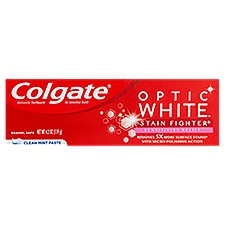 Colgate Optic White Stain Fighter Clean Mint Paste, 4.2 oz