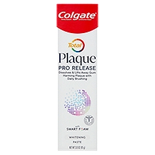 Colgate Total Plaque Pro Release Whitening Paste, 3.0 oz, 3 Ounce