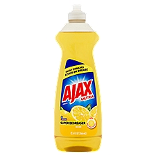 Ajax Ultra Super Degreaser Lemon Dish Liquid, 12.4 fl oz, 12.4 Fluid ounce