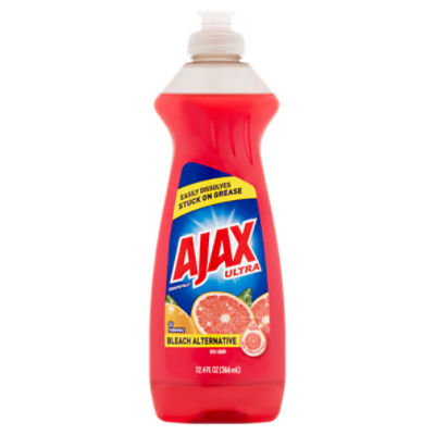 Ajax Ultra Bleach Alternative Grapefruit Dish Liquid, 12.4 fl oz, 12.4 Fluid ounce