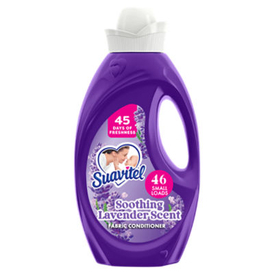 Suavitel Soothing Lavender Scent Fabric Conditioner, 46 Small Loads, 46 fl oz, 46 Fluid ounce